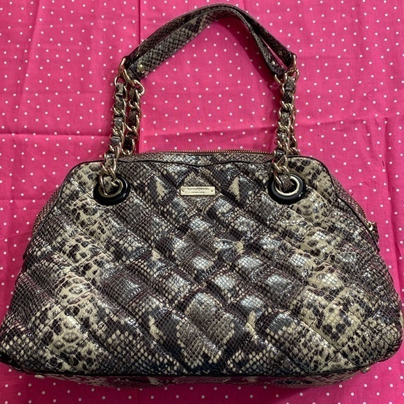 kate spade Handbags - Kate Spade Gold Coast Georgina Snakeskin Quilted Chain Strap